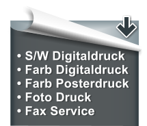 � S/W Digitaldruck � Farb Digitaldruck � Farb Posterdruck � Foto Druck � Fax Service